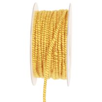 Gyapjúszál drót filczsinórral csillám sárga bronz Ø5mm 33m