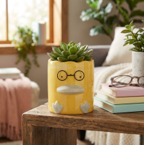 tételeket Hengeres Dekoratív Kerámia Kacsa Váza Stílusos Otthonba, 13 cm, 2 Darab