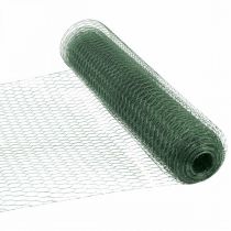 Hatszögletű háló zöld huzal PVC bevonatú drótháló 50cm×10m