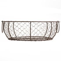 tételeket Drótkosaras tál fogantyúval barna Ø35/30/25cm 3 db-os készlet