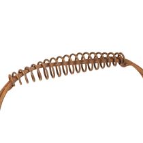 tételeket Ovális drótkosár fogantyúval, kerti dekoráció, rozsdabarna felület, 30/25 cm, 2 db-os szett