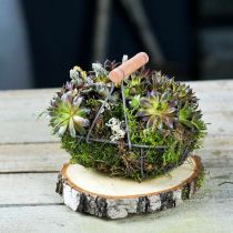 tételeket Drótkosár ovális fogantyúval szürke 17×11cm M15cm 2db