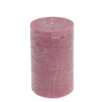 tételeket Egyszínű gyertyák antik rózsaszín 85x150mm 2db