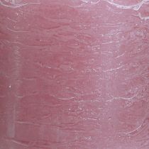 tételeket Elegáns antik rózsás oszlopgyertyák 70×80 mm, 4 darabos készlet, asztaldíszítéshez, adventi koszorúhoz és romantikus hangulathoz