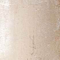 tételeket Platina színű oszlopgyertyák, 60x100 mm, 4 darabos készlet - Hosszú égési idő, prémium minőség