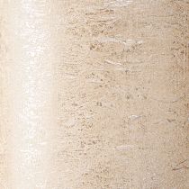 tételeket Prémium platina színű oszlopgyertyák, 85x120 mm, hosszú égési idő, 2 darabos szett