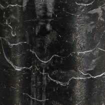 tételeket Fekete oszlopgyertyák, egyszínű, 70×120 mm, 4 darabos készlet - Rusztikus díszgyertyák stílusos asztaldíszítéshez és hangulathoz