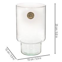 tételeket Üveg hengeres edény Eco Glass 25cm
