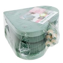 tételeket Virágos habszivacs click system plug-in anyagú zöld 20cm 2 db