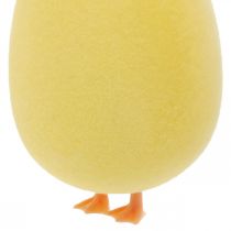 tételeket Húsvéti tojás lábakkal sárga dekorációs figura Húsvéti dekoráció H13cm 4db