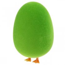 Tojás húsvéti dekoráció lábakkal Húsvéti tojás dekoráció tojás zöld H13cm 4db
