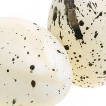 Deco tojás tollal Mesterséges húsvéti tojások Húsvéti dekoráció H6cm 6 db