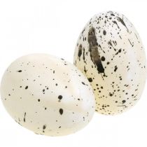 Deco tojás tollal Mesterséges húsvéti tojások Húsvéti dekoráció H6cm 6 db