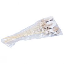 tételeket Virágdugó Húsvéti dekoráció fa tojás nyuszival natúr 5×7cm 12 db