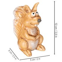 tételeket Ülő mókus figura őszi dekorációhoz, 10cm