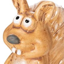 tételeket Ülő mókus figura őszi dekorációhoz, 10cm