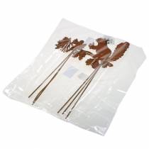 tételeket Kerti karó mókus ágon patinás fém H42cm 3db