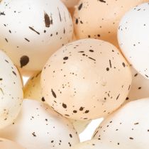 tételeket Díszes húsvéti tojások pettyes felülettel tavaszi virágdíszítéshez, 3 cm, 24 darab