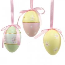 Húsvéti tojások dekortojások felakasztására színes Ø4cm H6cm 6 db