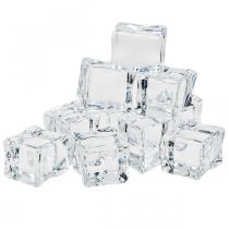 Mesterséges jégkocka dekoratív jég átlátszó 2,5×3×2,5cm 12db