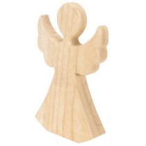 tételeket Karácsonyi angyalfigura világos színű, natúr fából, 30 cm