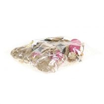 tételeket Függesztett fa angyalkák szürke, rózsaszín 7,5cm 6 db