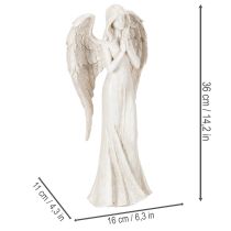 tételeket Álló és imádkozó angyalfigura, dekoráció, 36cm