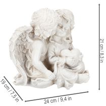 tételeket Angyaldekoráció Gyermek Angyalpár Szív Szobor 24cm