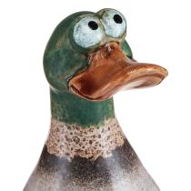 tételeket Ducks dekoratív kerámia barna zöld drake ülőgarnitúra H17,5cm 2 db