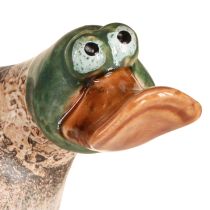 tételeket Ducks dekoratív kerámia tavaszi drake barna zöld L15cm 2 db