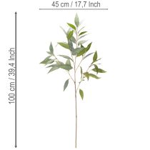 tételeket Mesterséges eukaliptusz ág, natúr zöld, dekoráció, 100cm