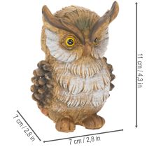 tételeket Bagoly figura, kis ülő bagoly, dekoráció, 11cm