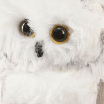 tételeket Bagoly dekorációk, bagoly figurák akasztásra, fehér és szürke, 6 cm, 2 darab