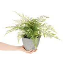 tételeket Mesterséges páfrány virágcserépben nappaliba és irodába, 35 cm