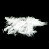 Feathers White Valódi madártoll húsvéti díszek díszítésére 20g