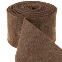 tételeket Barna gyapjúfilc szalag, 15cm x 5m, díszítéshez és kézműveskedéshez
