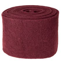 tételeket Filc gyapjúszalag, sötétpiros, 15cm x 5m, díszítéshez és kézműveskedéshez