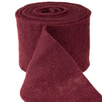 tételeket Filc gyapjúszalag, sötétpiros, 15cm x 5m, díszítéshez és kézműveskedéshez