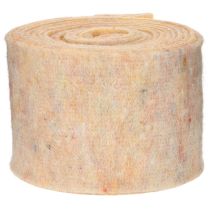 tételeket Filcszalag, kétszínű edényfogó gyapjúfilcből, narancssárga/többszínű, 15cm x 5m