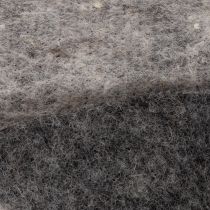 tételeket Kétszínű gyapjúfilc cseréppánt, szürke/fekete, 15cm x 5m