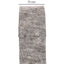 tételeket Filcszalag, edényrögzítő, 100% gyapjú, szürke/fekete, 7,5 cm széles, 5 m hosszú