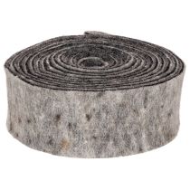 tételeket Filcszalag, edényrögzítő, 100% gyapjú, szürke/fekete, 7,5 cm széles, 5 m hosszú