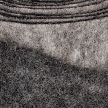 tételeket Filcszalag, edényrögzítő, 100% gyapjú, szürke/fekete, 7,5 cm széles, 5 m hosszú