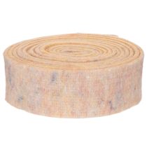 tételeket Filcszalag kétszínű edényfogóként, tiszta gyapjúból, narancssárga/többszínű, 7,5 cm széles, 5 m hosszú