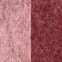 tételeket Filc szalag díszítő szalag rózsaszín bogyós gyapjú filc kéttónusú 15cm 5m