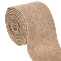 tételeket Filc szalag, kétszínű, méteráru kreatív projektekhez, barna/fehér, 15cm x 5m