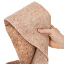 tételeket Filc szalag, kétszínű, méteráru kreatív projektekhez, barna/fehér, 15cm x 5m