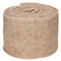 tételeket Filc szalag, kétszínű, méteráru kreatív projektekhez, barna/fehér, 15cm x 5m