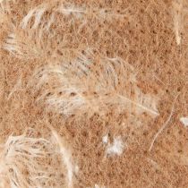 tételeket Filc szalag gyapjú szalag díszszövet barna toll gyapjú filc 15cm 5m