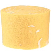 tételeket Filc szalag gyapjú szalag díszszövet sárga toll gyapjú filc 15cm 5m